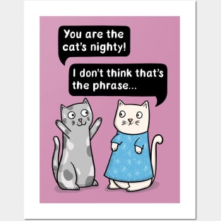 Cat's Nighty Posters and Art